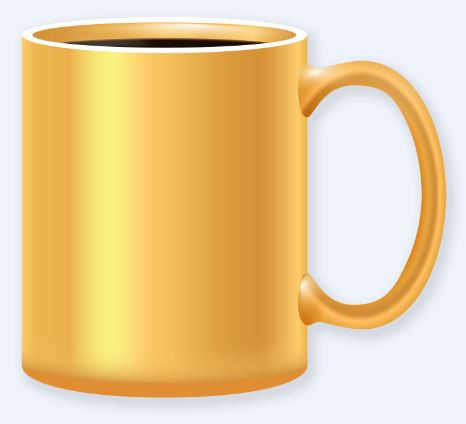 coffee in a brass mug